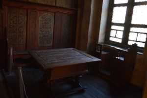 Luther's actual dining room table, where much of his book "Table Talks" were compiled.