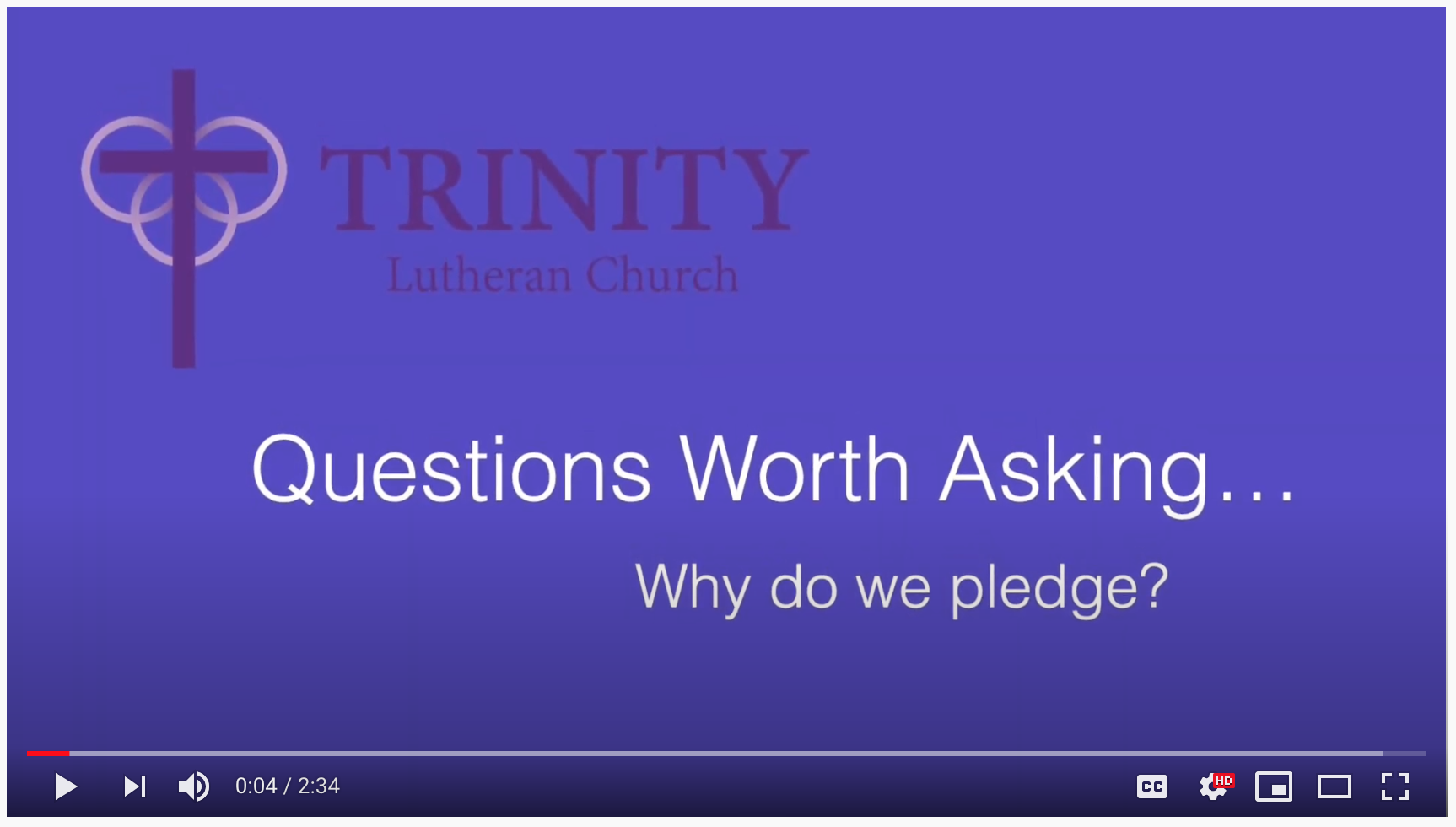 Why do we Pledge?