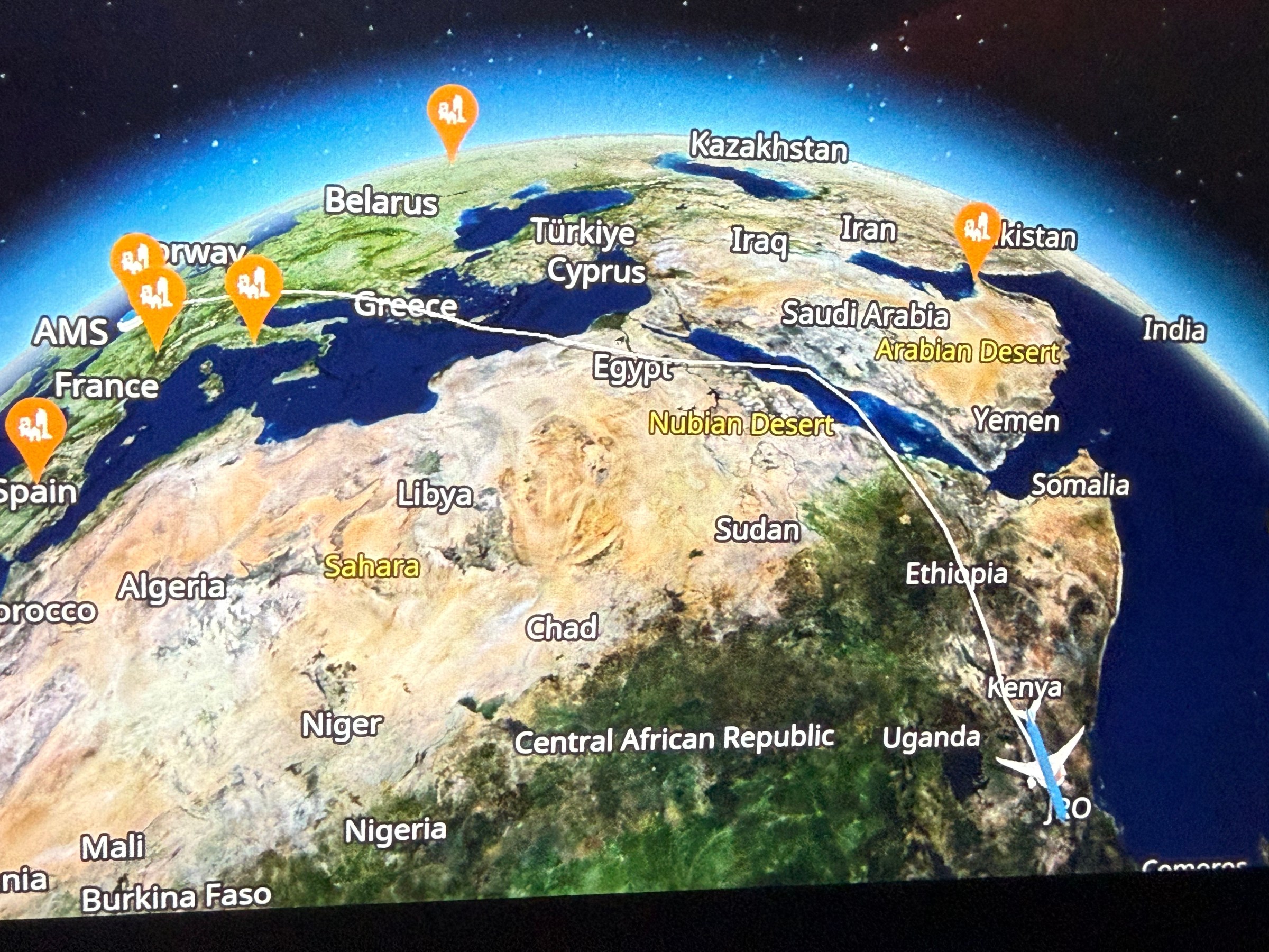 Tanzania Day 1: 3 Continents.  1 Day.